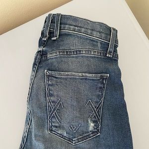 MCGUIRE Lace-Up Skinny Jeans